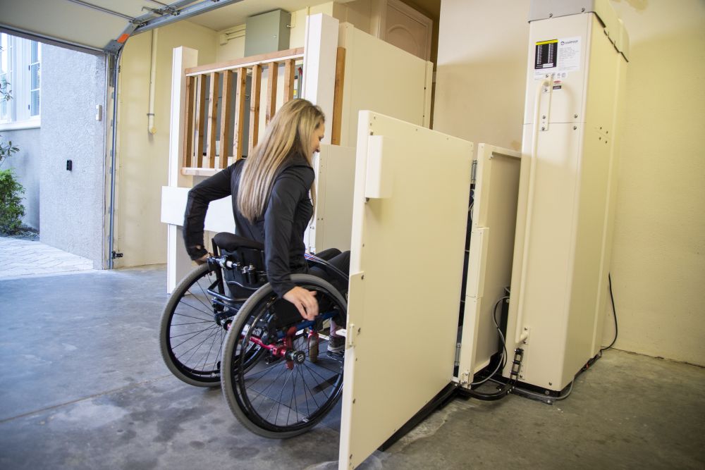 Shown Inside a Garage